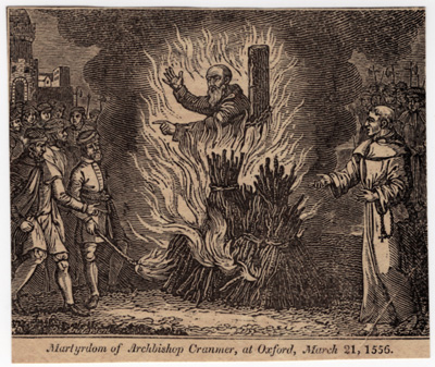 Martyrdom of Archbishop Cranmer, at Oxford, March 21, 1556